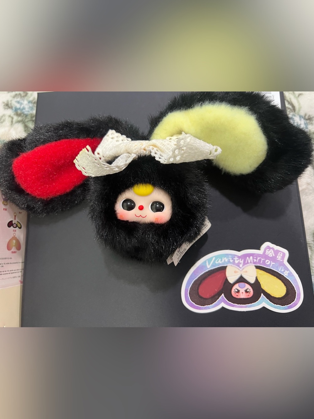 Baby three vanity mirror plush
